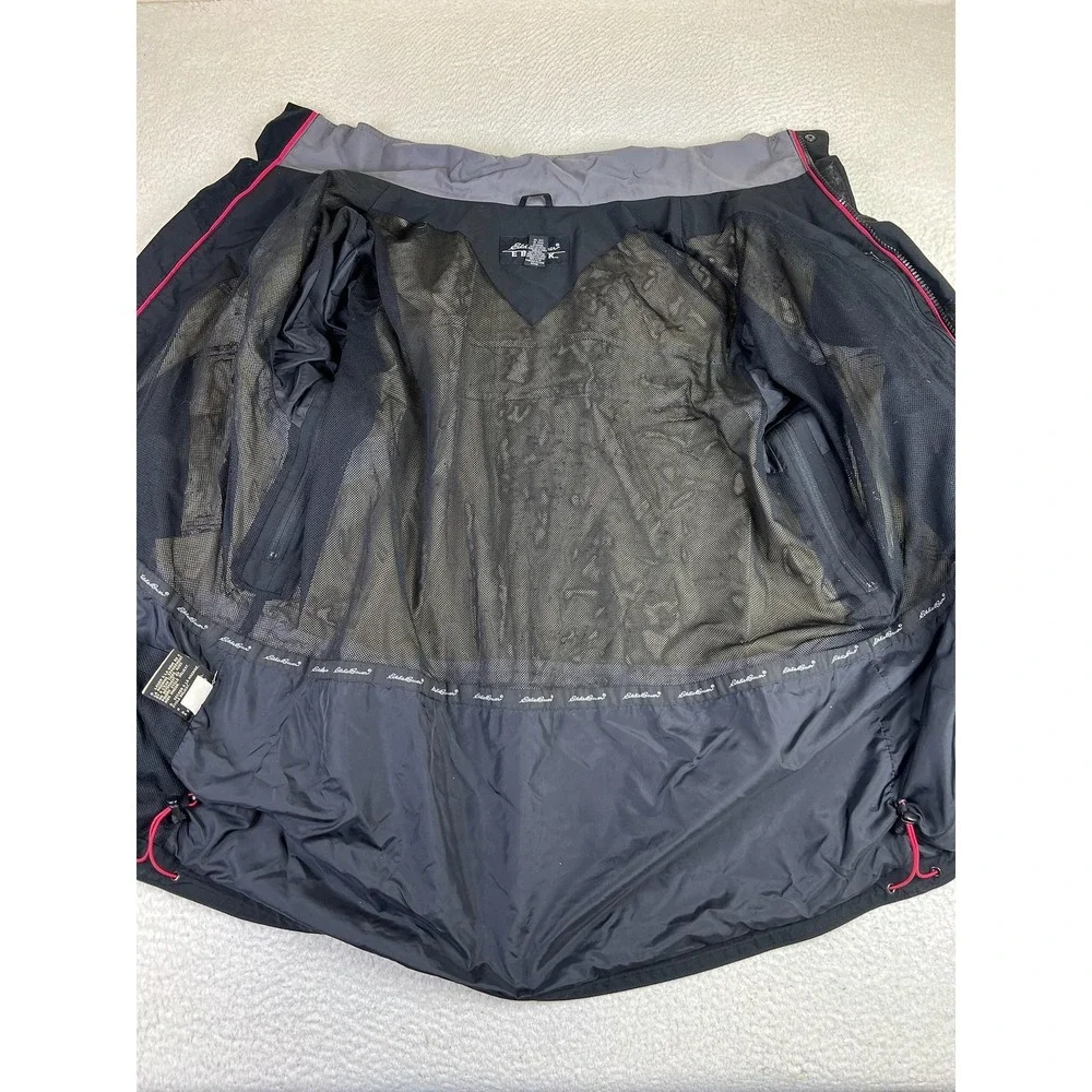 Eddie Bauer EBTEK Gore-Tex Jacket Mens 2XL Black Ski Waterproof Zip Pockets